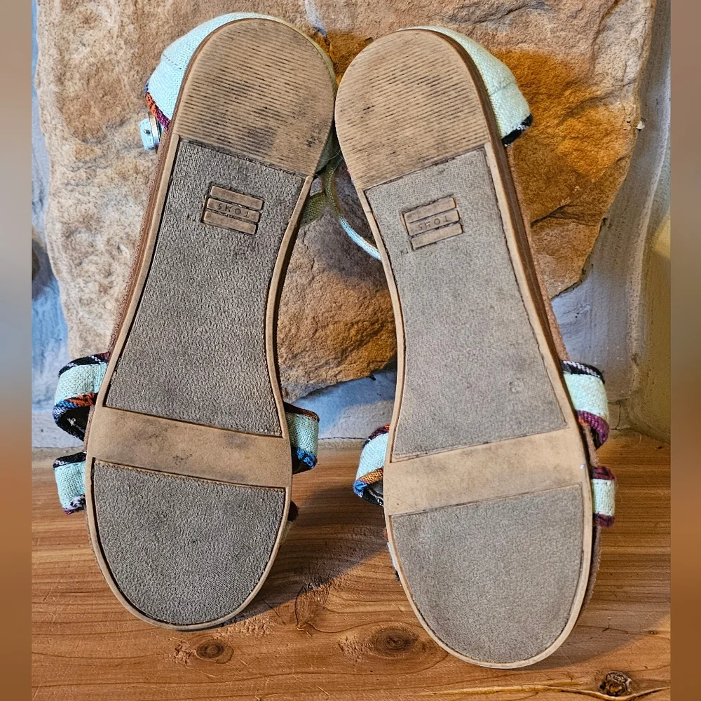 Toms Correa Ankle Strap Sandals Youth 3.5